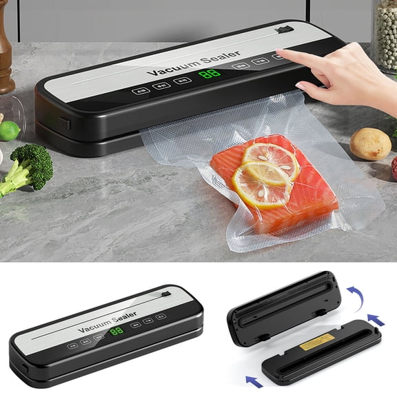 Wet and Dry Cutting Sealing Vacuum Food Preservation Machine Household Kitchen Plastic Vacuum Sealer Efficient Freshness Blocker Food Grade Multi-Function for Home Restaurant Commercial Use