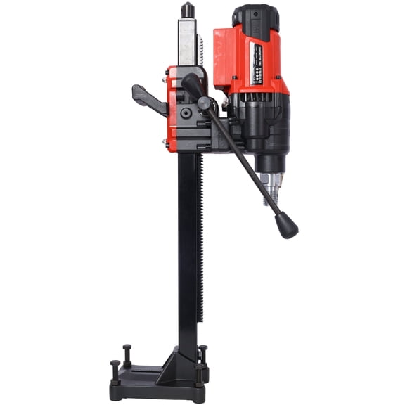 Wet Dry Diamond Core Drilling Machine 3200W 700RPM 9.4in Drilling Diameter for Concrete Brick Block Stone with Stand, Steel Core Drill Rig for Professional Use