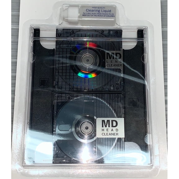 Wet/Dry MD Cleaning Kits with Disc Head and Lens Cleaner + VCC MICRO-FIBER