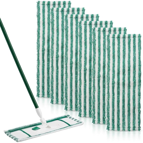 Wet & Dry Microfiber Mop Refill For Libman, 6 Count, Reusable Microfiber Mop Pads