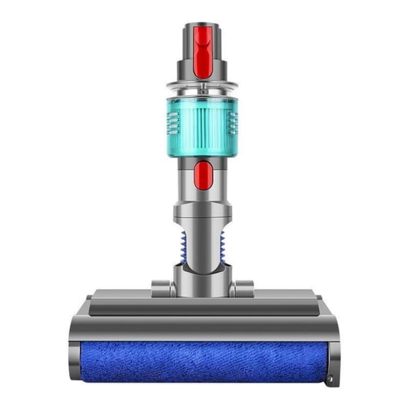 Wet Dry Mop Head Compatible with Dyson V8 V10 V11 V15 2-in-1 Vacuum & Floor Washer Attachment with Dual Water Tanks, Motorized Microfiber Roller, Low-Noise Cleaning Head