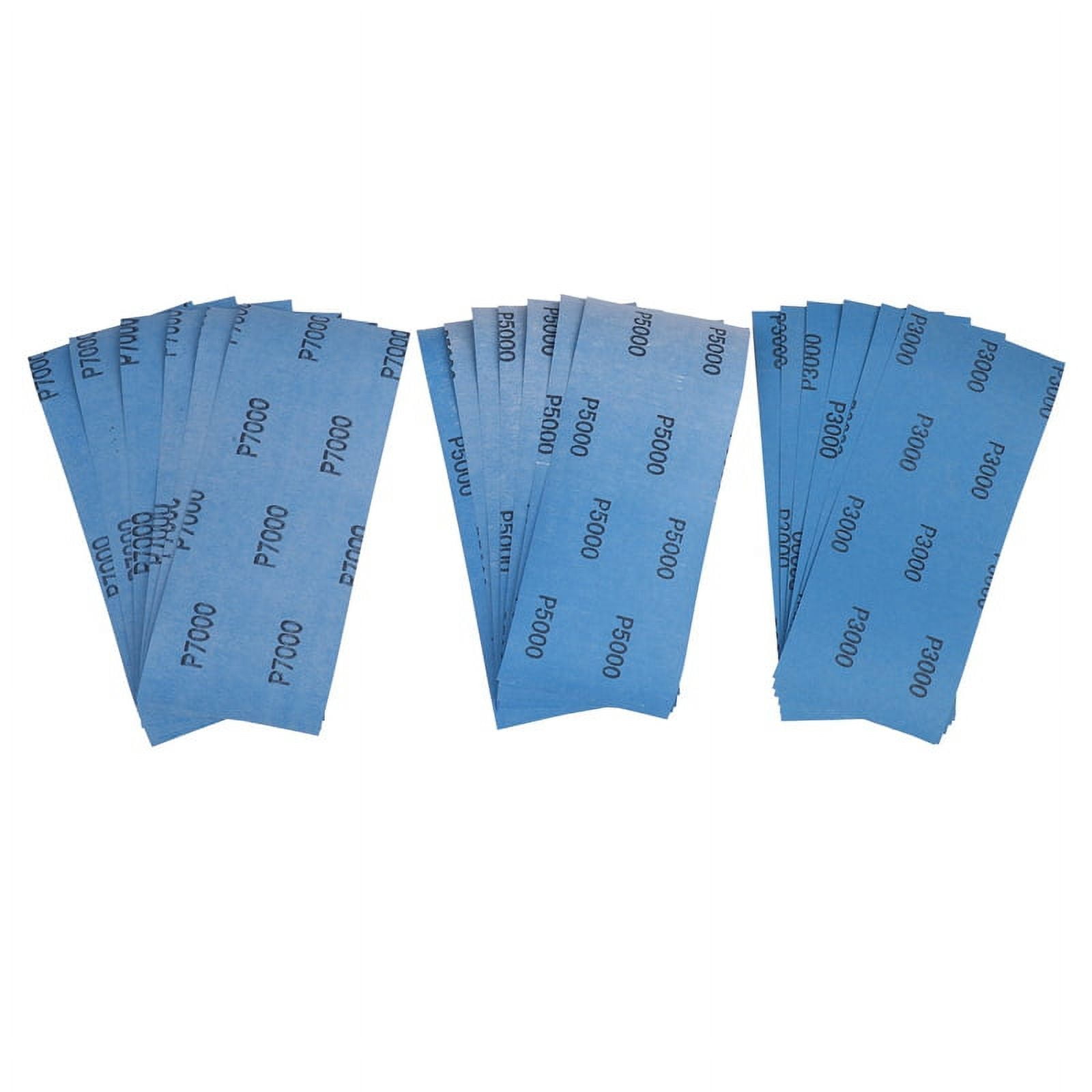 Wet Dry Polishing Sandpaper 3000 5000 7000 High Grit and Assortment Drywall Sanding Paper 9 X 3.6 Inch for Car Paint Auto Body Automotive