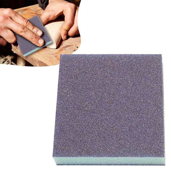 Wet and Dry Sanding Sponges,Sanding Sponge Grit Sanding Blocks,Abrasive Bevel Edge Sanding Sponges Washable and Reusable Sand Sponge Kit,for Kitchen Cleaning(100 Grit)