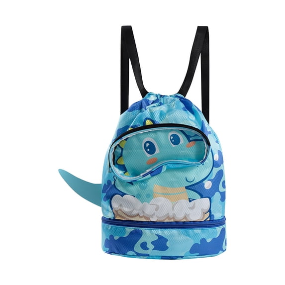 Wet Dry Separation Swimming Bag, Waterproof Athletic Sackpack for Sports, Beach, Pool and Gym, Portable Outdoor Fitness Backpack