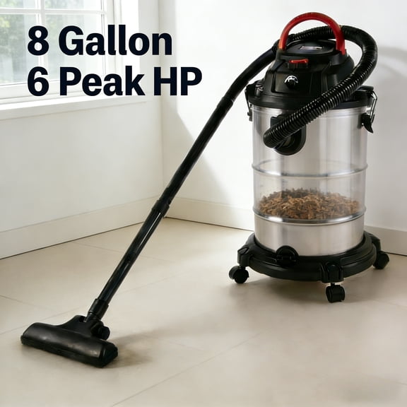 Wet Dry Vac 8 Gallon 6 Peak HP, 3 in 1 Shop Vacuum with Blowing Function, Wet/Dry Vacuum to Clean Floor,Upholstery,Gap,Car,Garage,Workshop