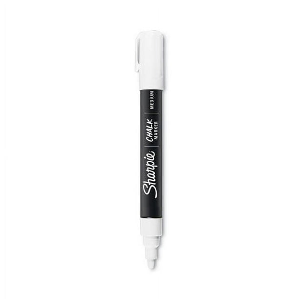 Wet-Erase Chalk Marker, Medium Bullet Tip, White, 2/Pack