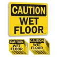 thumbnail image 1 of Wet Floor OSHA Caution Aluminum Sign 14 Inch x 10 Inch - 10 Pack, 1 of 8