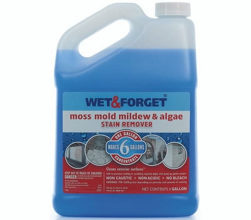 1Pc Wet & 800006 Moss Mold & Mildew Stain Remover, Concentrate