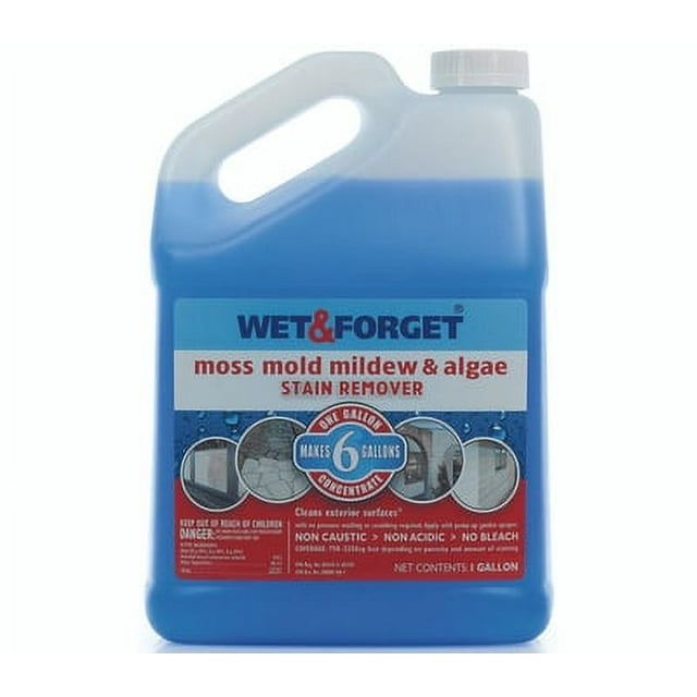1Pc Wet & 800006 Moss Mold & Mildew Stain Remover, Concentrate