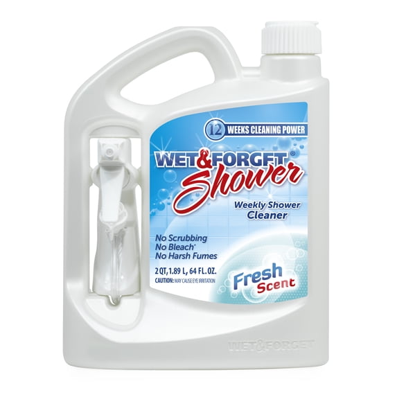 Wet & Forget Weekly Shower Cleaner, Fresh Scent, 64 fl oz Spray Bottle