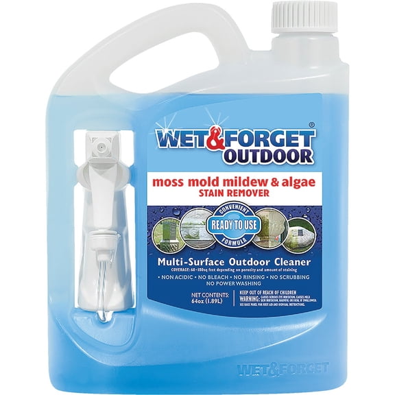 Wet & Forget Moss, Mold, Mildew, & Algae Stain Remover - Pack of 6