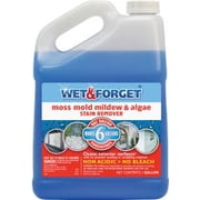 Wet & Forget Moss, Mold, Mildew, Algae Stain Remover Multi-Surface Outdoor Cleaner Concentrate, Original, 128 Fluid Ounces