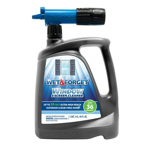 Wet & Forget Outdoor Window and Screen Cleaner Spray, 48 fl oz
