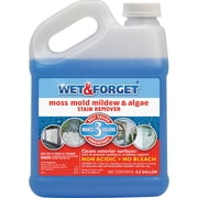 Wet & Forget No Scrub Outdoor Cleaner for Easy Removal of Mold, Mildew and Algae Stains, Bleach-Free Formula, 0.5 Gallon Concentrate - Ships to California Only, 64 Fluid Ounces