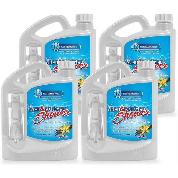 Wet Forget Weekly Shower Cleaner Spray 64 oz 4 Pack