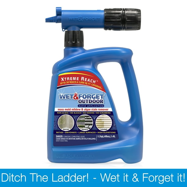 Wet & Xtreme Reach Hose End Outdoor Surface Cleaner, Mold Mildew