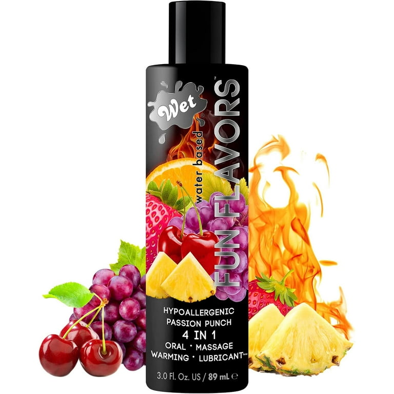 Wet Fun Flavors Passion Punch 4 in 1 Warming Flavored Edible Lube