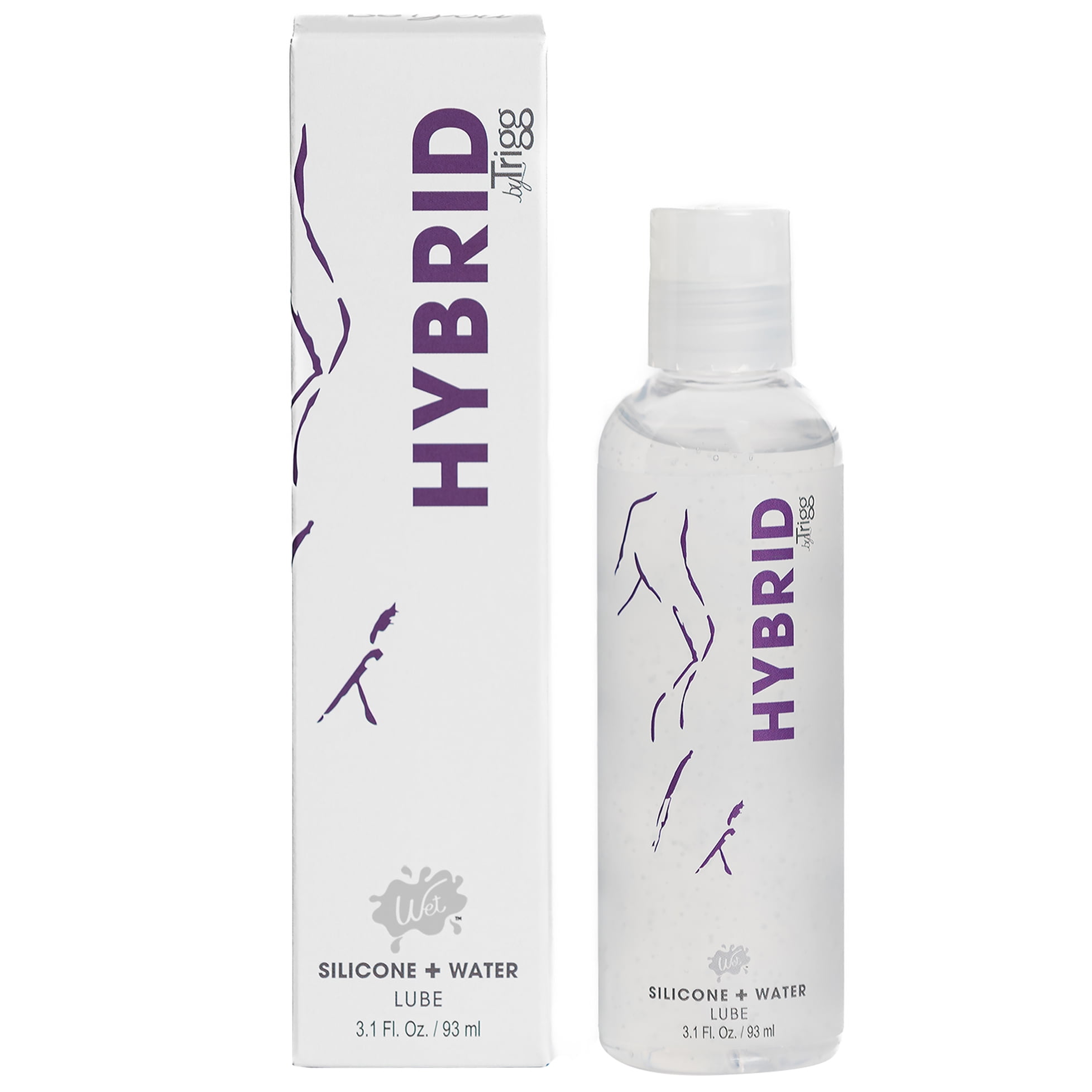 Wet Hybrid Silicone & Water Blend Based Lube 3.1 fl oz Extra Long