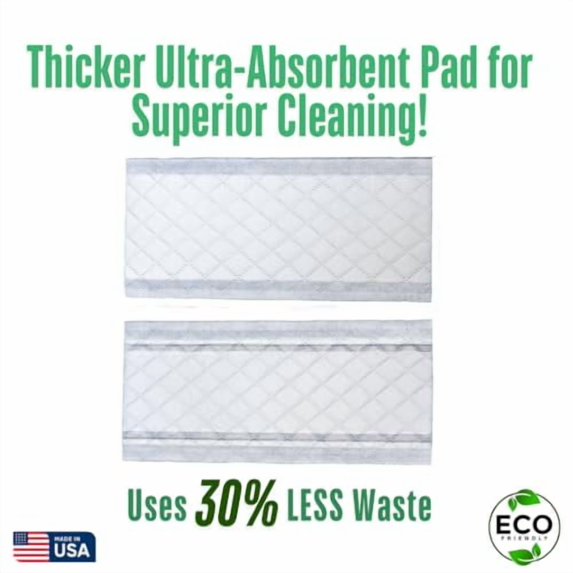 Wet Jet Refill Pads, 50 Count, Compatible with Swiffer WetJet Mop, Disposable Spray Mop Pad Refills, Wet Jet Replacement Pads, Eco-Friendly, Home Harmony Basics (Packaging May Vary)