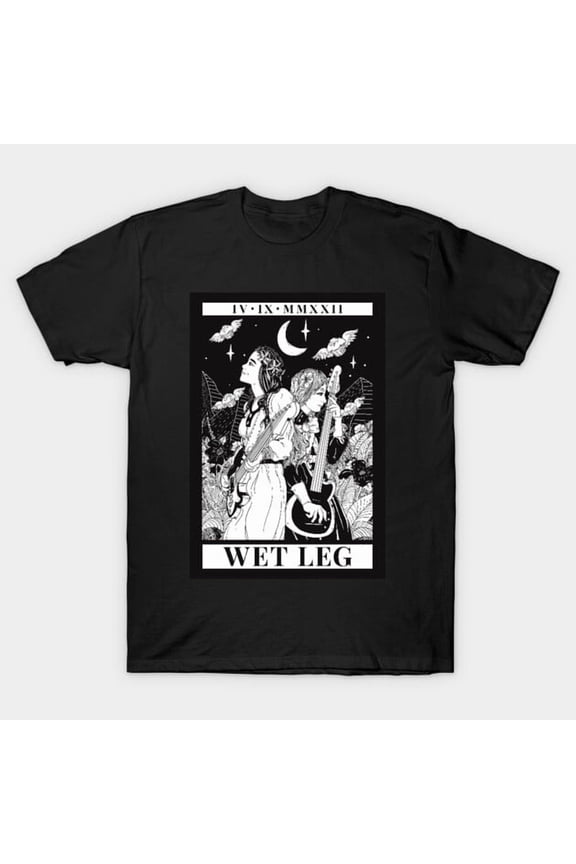 Wet Leg Tarot Debut Funny Indie Rock Band Parody Retro Music Album Art G4989 T-Shirt, for men and women, Up to Size 5XL