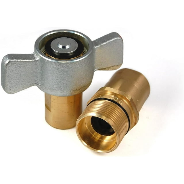 Wet Line Hydraulic Coupler/Coupling Wing Nut Quick Disconnect Set ...