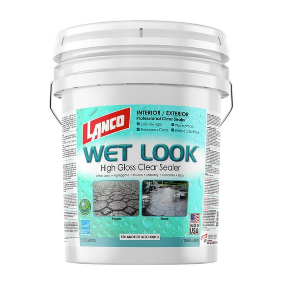 Lanco WL2820-2, 100% Acrylic, Clear Wet Look Industrial Sealant, 5 gal