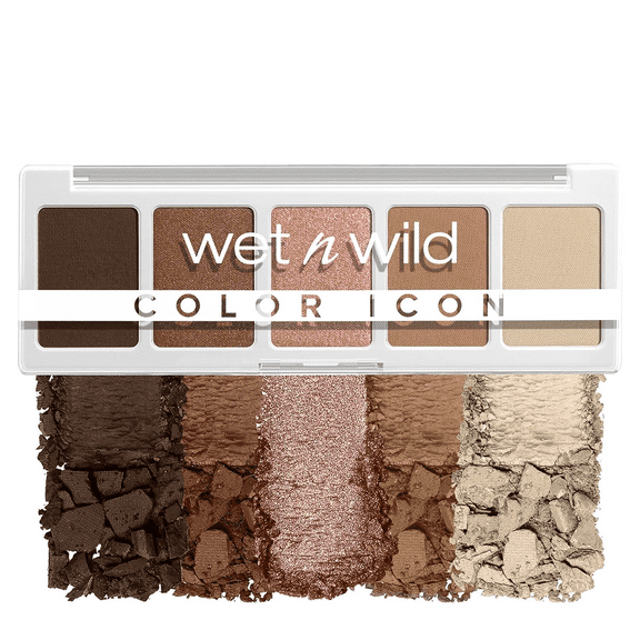 Wet n Wild Color Icon 5 Pan Eye & Face Makeup Palette, Eyeshadow Palette, Walking On Eggshells