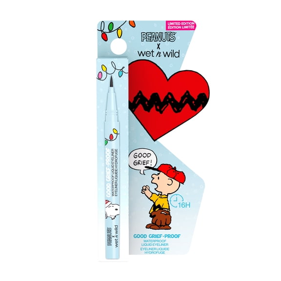 Wet N Wild Peanuts Breakup Proof "Good Grief" Proof Waterproof Liquid Eyeliner