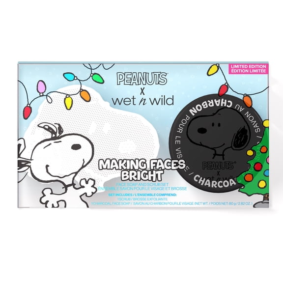 Wet N Wild Peanuts Making Faces Bright Face Soap And Scrubber Set