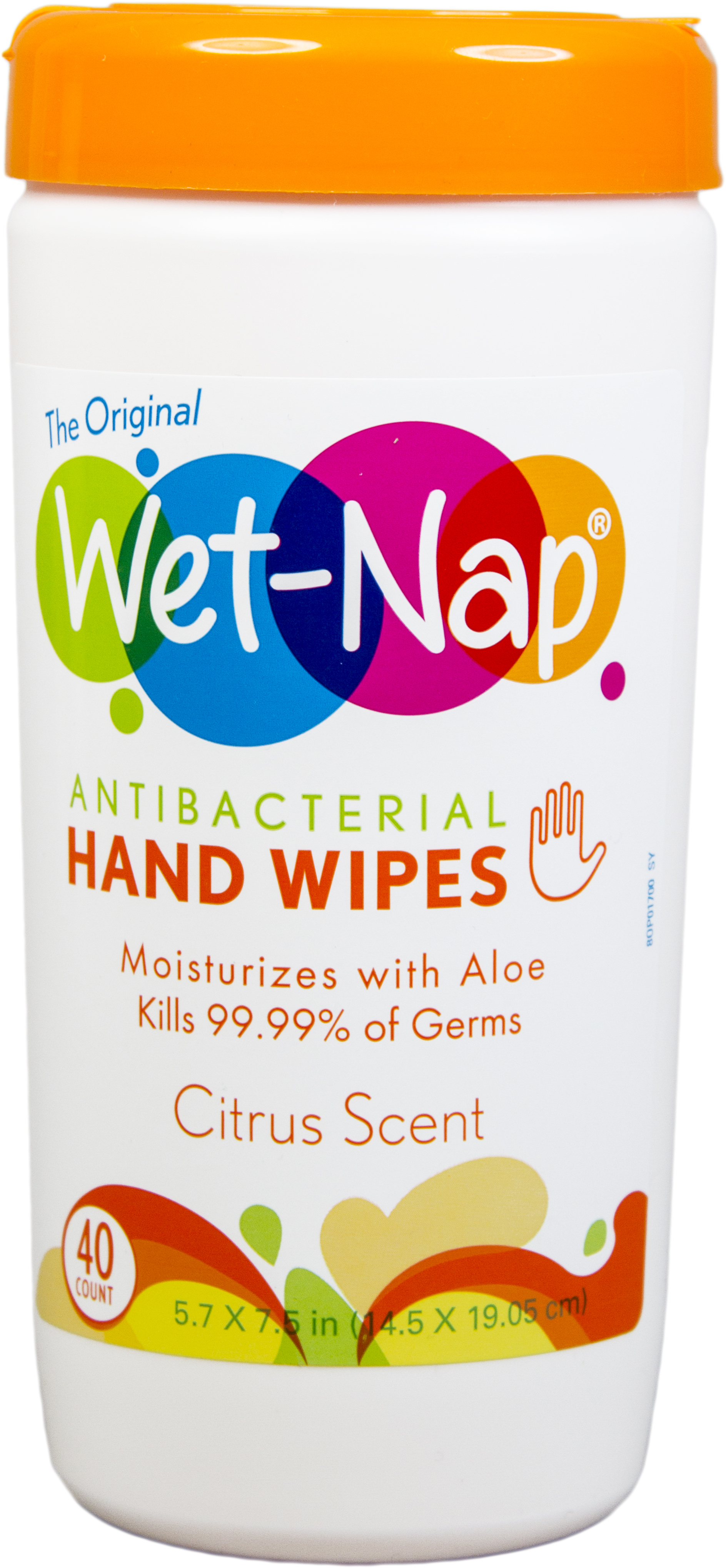 Wet-Nap Citrus Scent Antibacterial Hand Wipes, 40 sheets - image 1 of 3