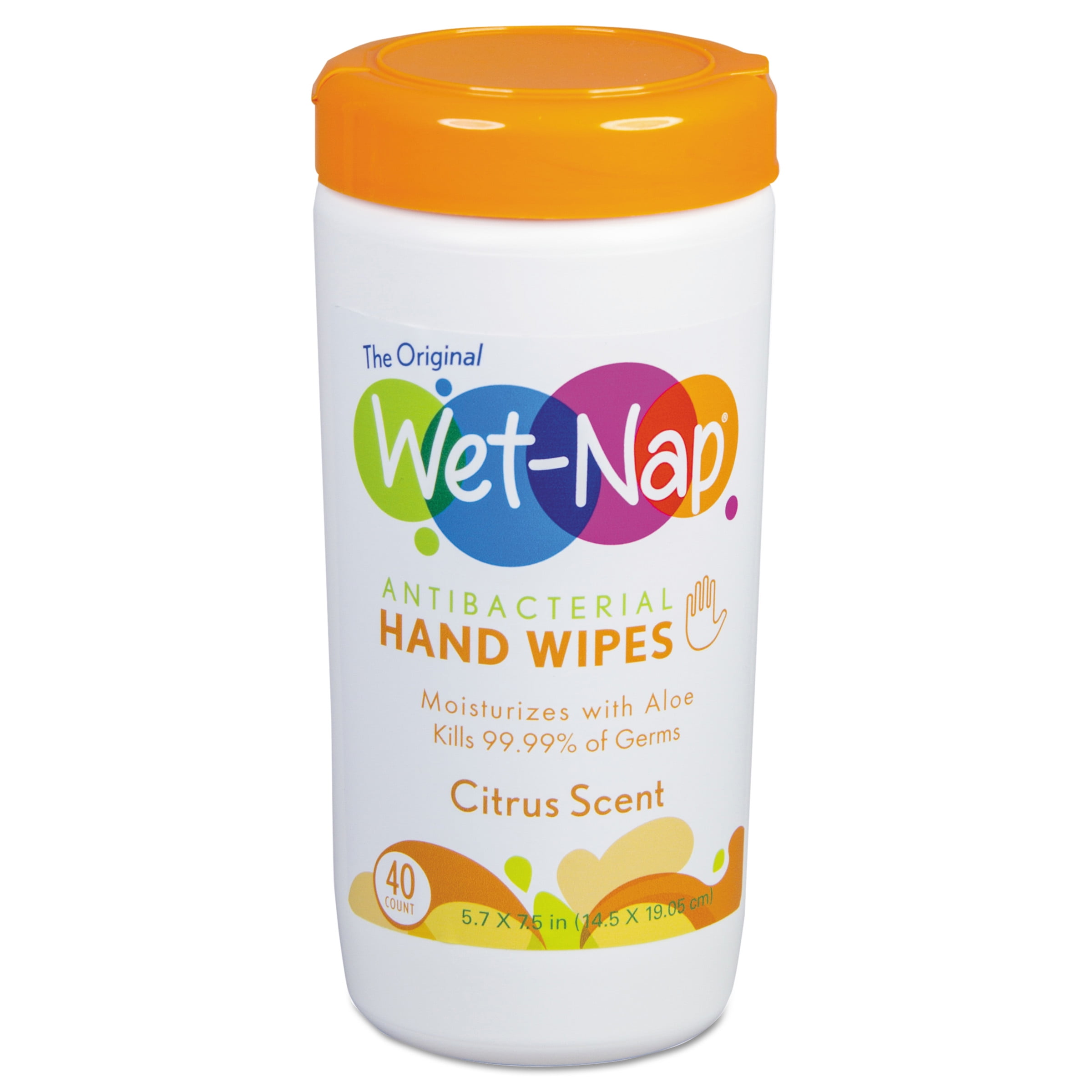 Wet Nap Citrus Scent Antibacterial Hand Wipes 40 sheets Walmart
