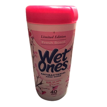 Wet Ones Antibacterial Hand And Face Wipes, Fresh Scent - 40 Ea, 2 Pack
