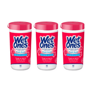 Wet Ones Antibacterial Hand Wipes Canister, Fresh Scent, 40ct Canister (Pack of 3)