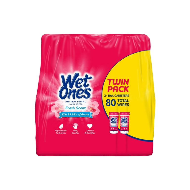 WET ONES ANTIBAC CANISTER FRESH SCENT 40CT