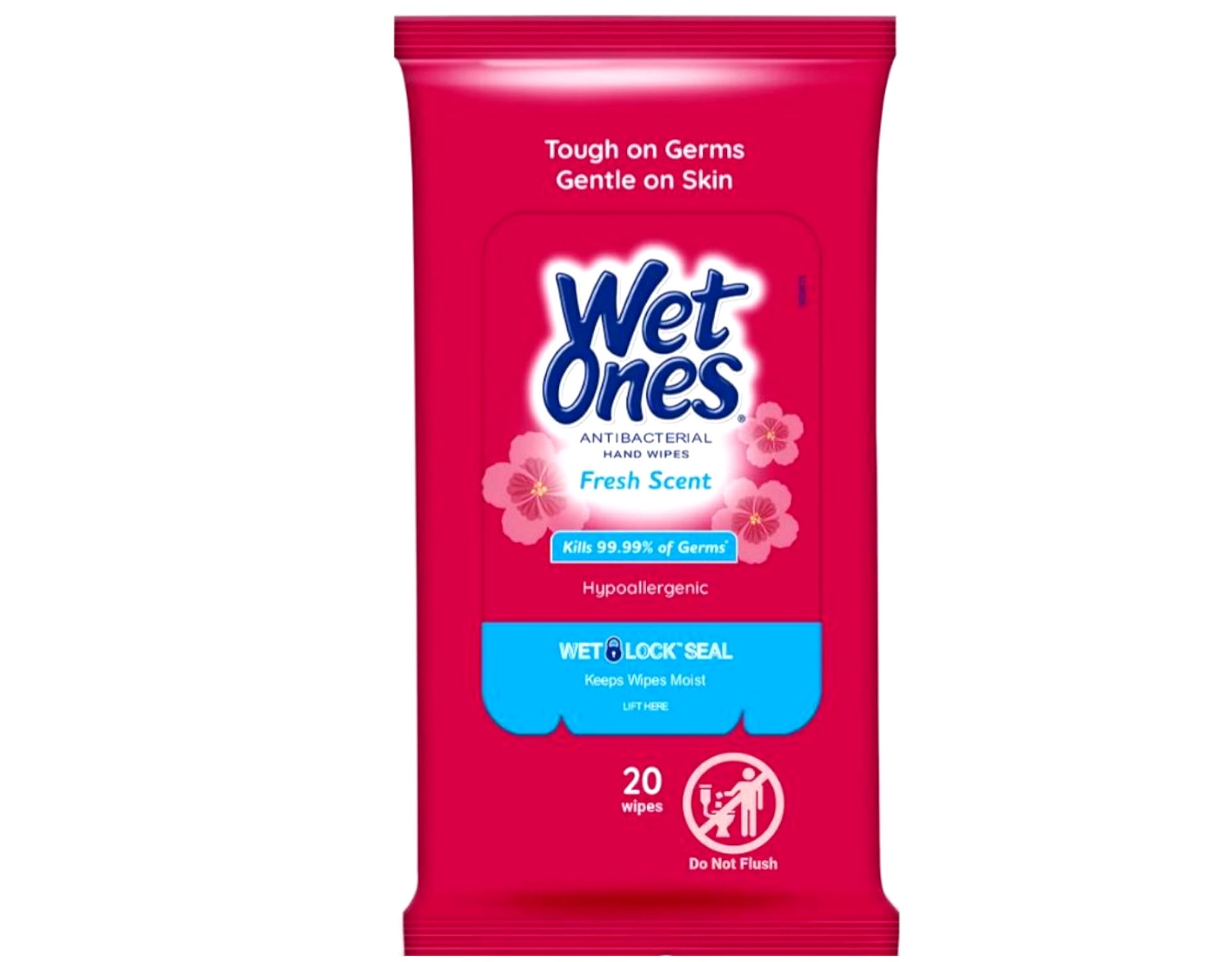 WET ONES Antibacterial Hand Wipes Fresh Scent 20 Count Each
