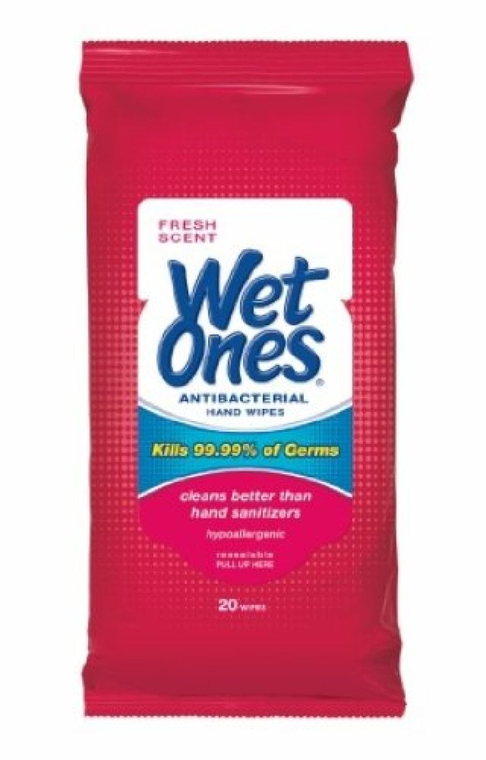 Wet Ones Antibacterial Hand Wipes (Pack of 32)