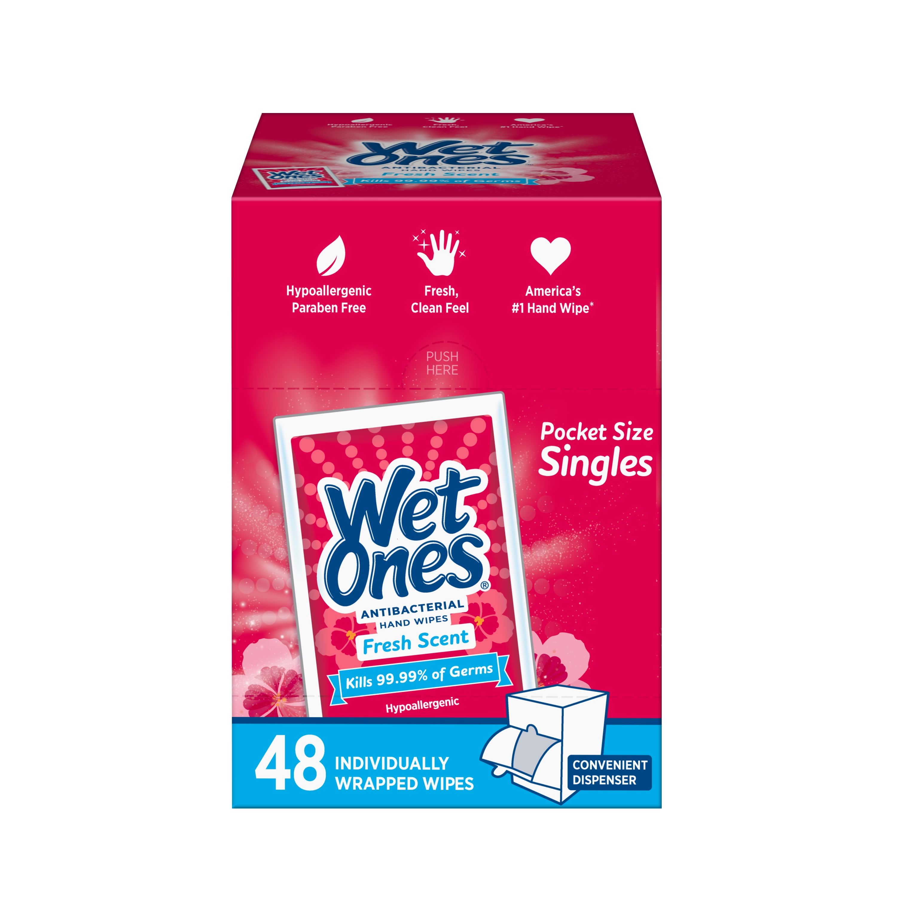 Suave Hand Cleaning Wet Wipes, 48 count