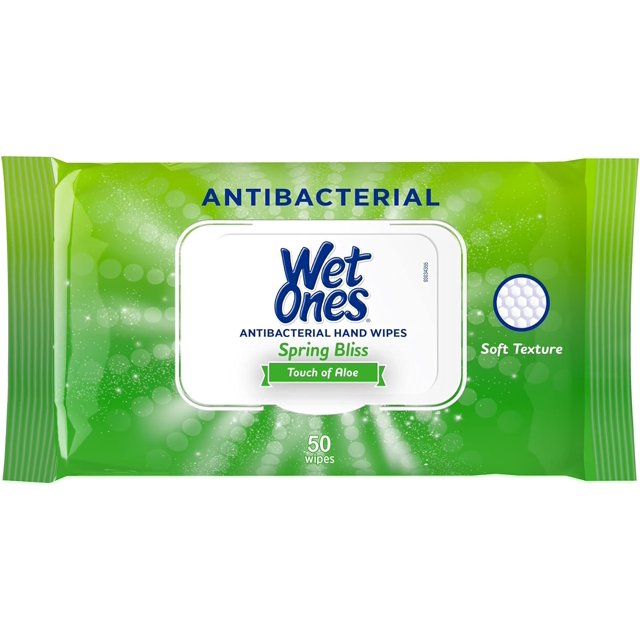 Wet Ones Antibacterial Hand Wipes, Spring Bliss, 50ct.