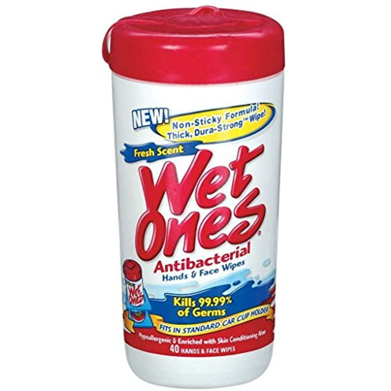  Wet Ones Antibacterial Wipes 40 Count (Value Pack of 6) :  Health & Household