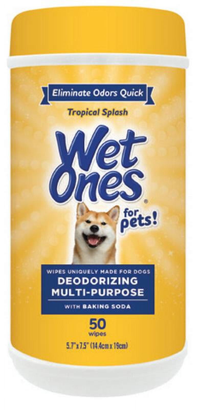 Wet Ones Deodorizing Wipe for Dogs 50 ct Canister