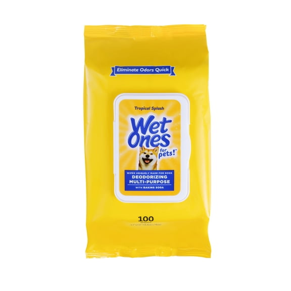 Wet Ones Deodorizing Wipes for Dogs - 100 Ct Pouch