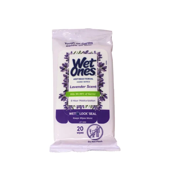 Wet Ones Lavender Scent 20 Count