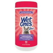 Wet Ones Multipurpose Wipe for Cats - 50 Ct Canister