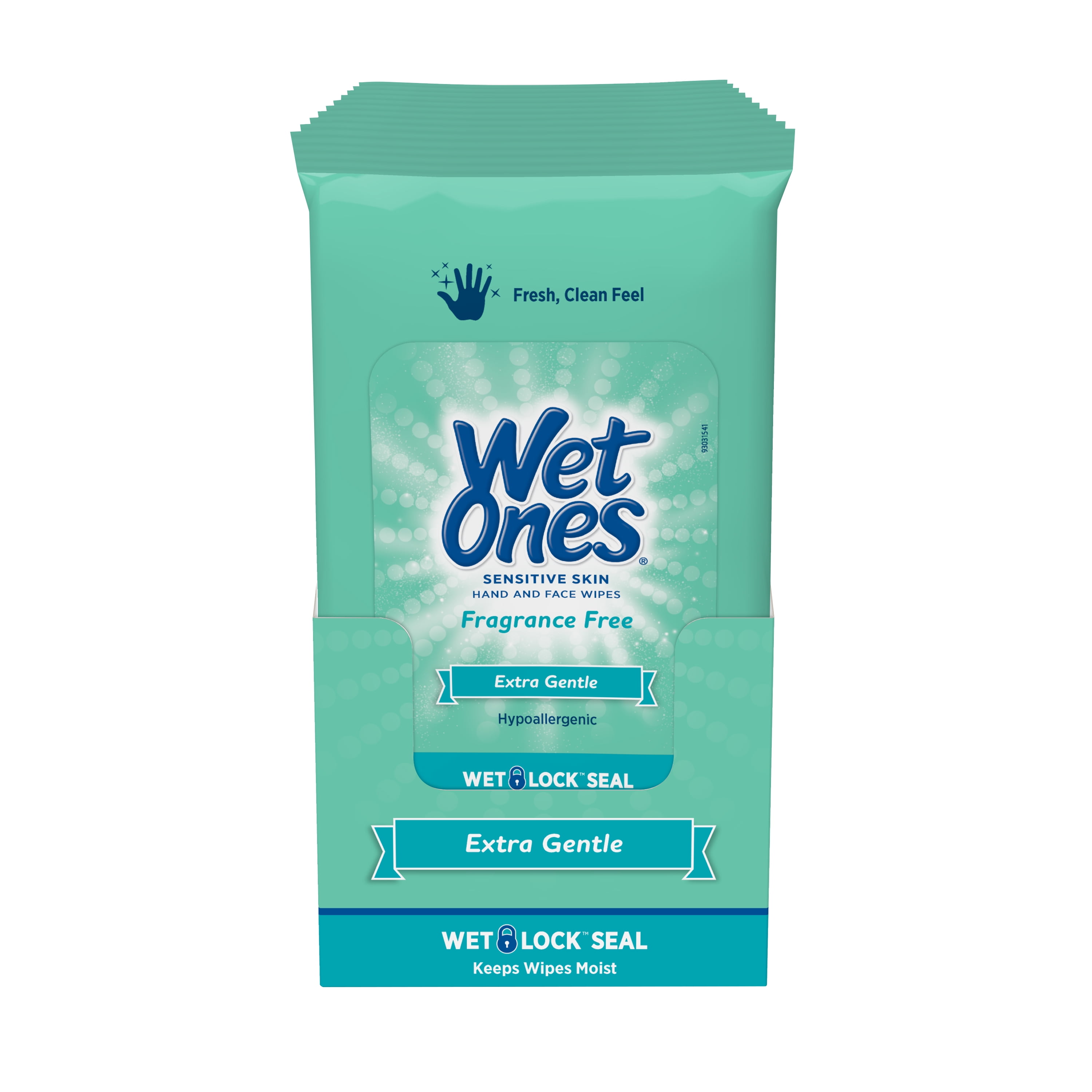Wet Ones Sensitive Skin Fragrance Free Hand Wipes 20 Ct Travel Pouch