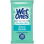 Wet Ones Hand Wipes Extra Gentle for Sensitive Skin, 20 Count