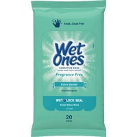 Wet Ones Sensitive Skin Hand and Face Wipes 20CT FRGRNC FREE WIPE, Each