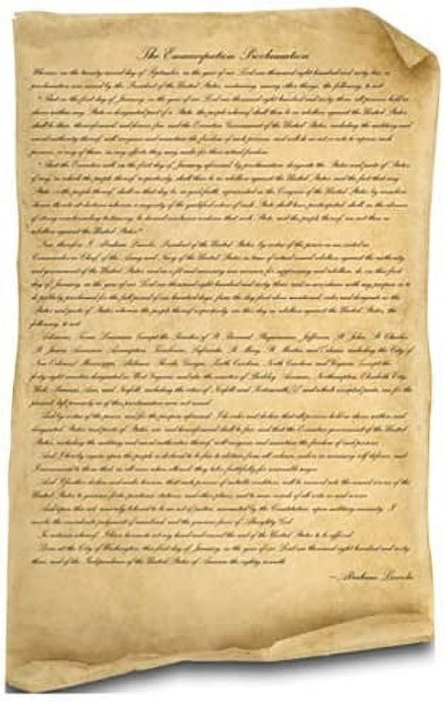 Wet Paint Printing + Design WGH21013 Emancipation Proclamation Vinyl Wall Decal Graphic