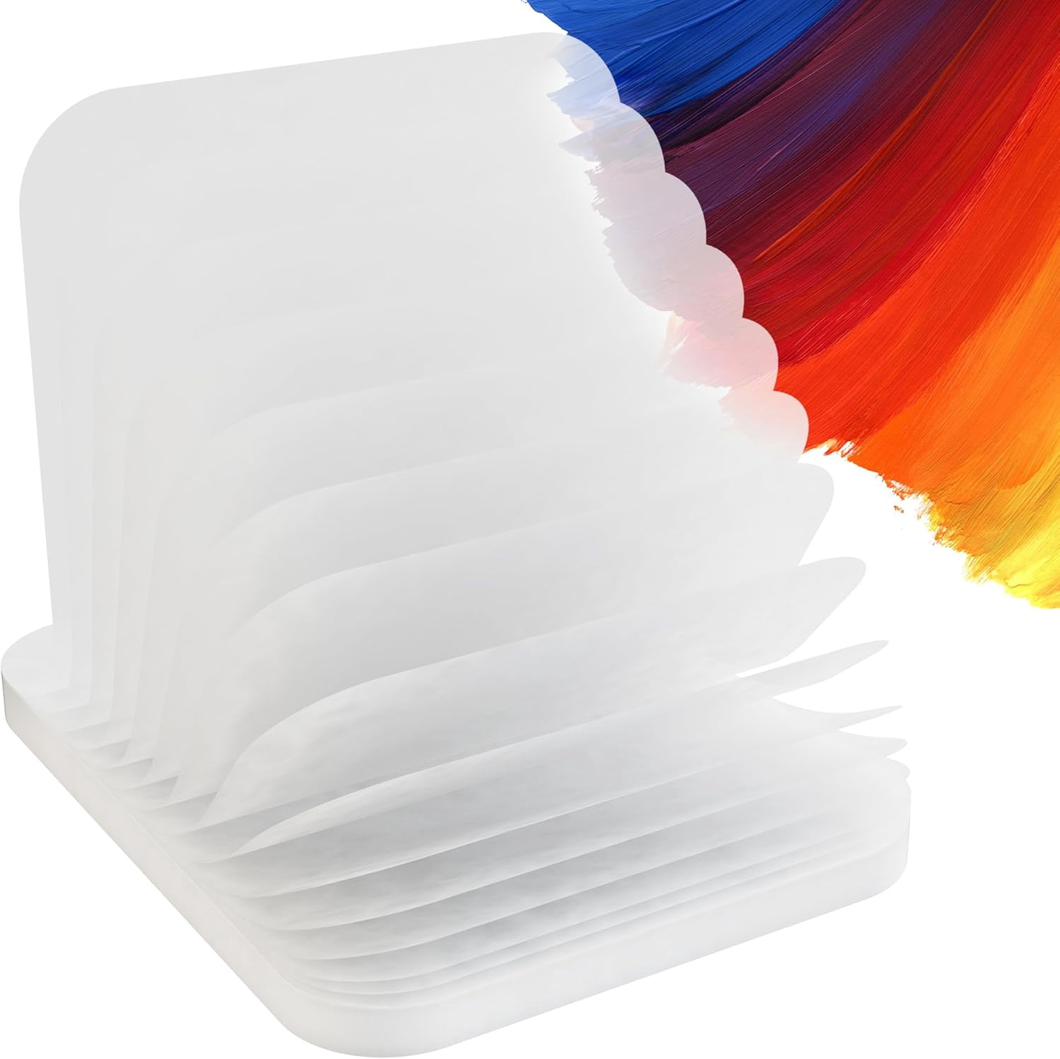 Wet Palette Paper, 100 Sheets Stay Wet Palette Paper Refill for Miniature & Model Painting and Acrylic Painting, DIY Craft, Keep Paint Wet Fresh, Size 8.5x5.9in