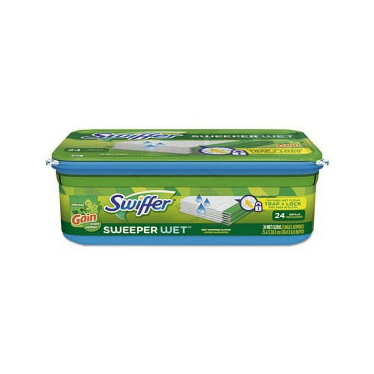 Sweeper TRAP + LOCK Heavy Duty Wet Mop Cloth, 8 x 10, White, 32/Pack Sweeper TRAP + LOCK Heavy Duty Wet Mop Cloth, 8 x 10, White, 32/Pack