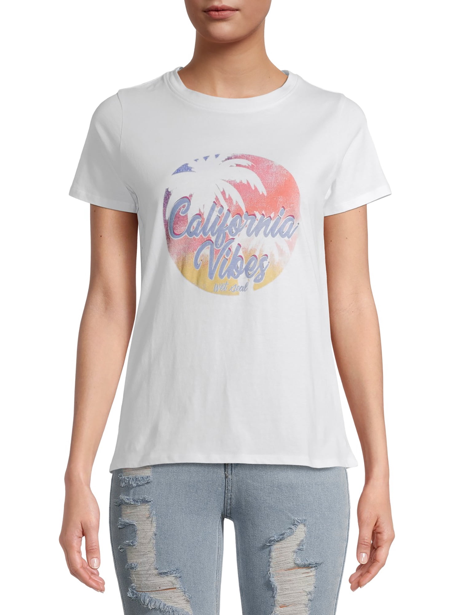 Wet Seal Junior California Vibes Graphic Tee